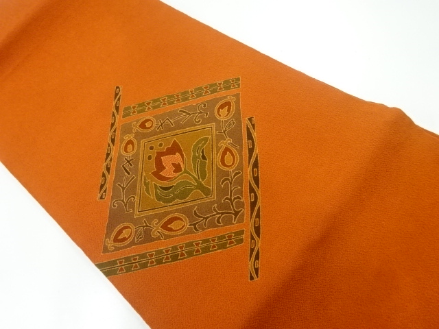 JAPANESE NAGOYA OBI / CHIRIMEN / RHOMBUS